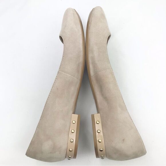 Calvin Klein FREDERICA Cream Suede Ballet Flats - Picture 4 of 13